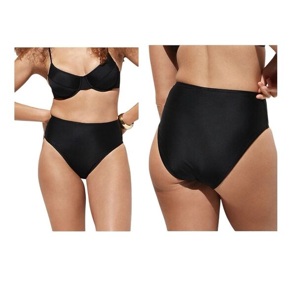 J.Crew High Waisted Bikini Bottoms Swimsuit Magenta Pink Size XXL - Picture 3 of 7